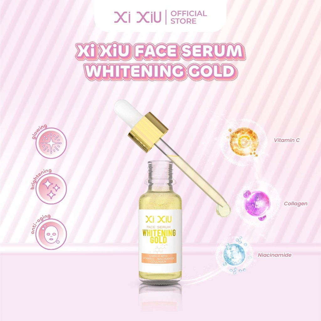 Xi XiU FACE SERUM WHITENING GOLD SERUM WAJAH XI XIU 20ml