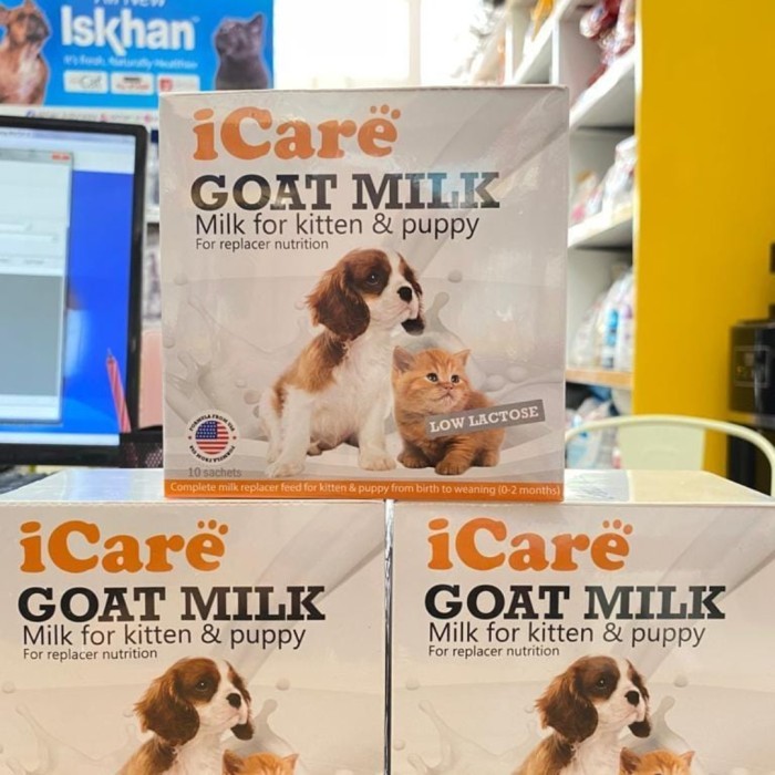SUSU KAMBING UNTUK KUCING ANJING - iCARE GOAT MILK 20gr
