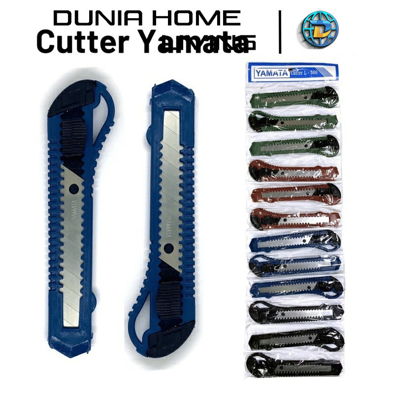 

DUNIA HOME LIVING1 Pisau Cutter Yamata Jenia Piso Kater Cuter Pemotong Dus ATK DLL - Pisau Ukir & Cutter
