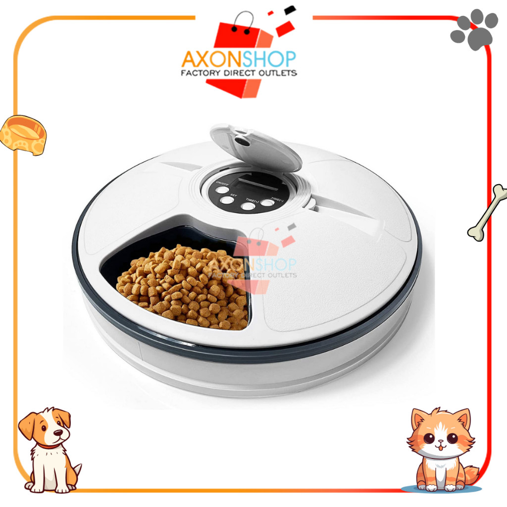 Automatic Pet Food Feeder Timer Tempat Makan Hewan Otomatis Anjing Kucing Anabul Dispenser