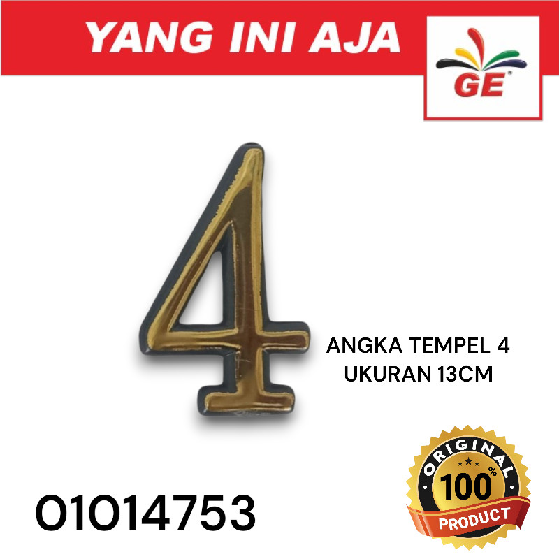 

ANGKA TEMPEL 4 UKURAN 13CM - 01014753