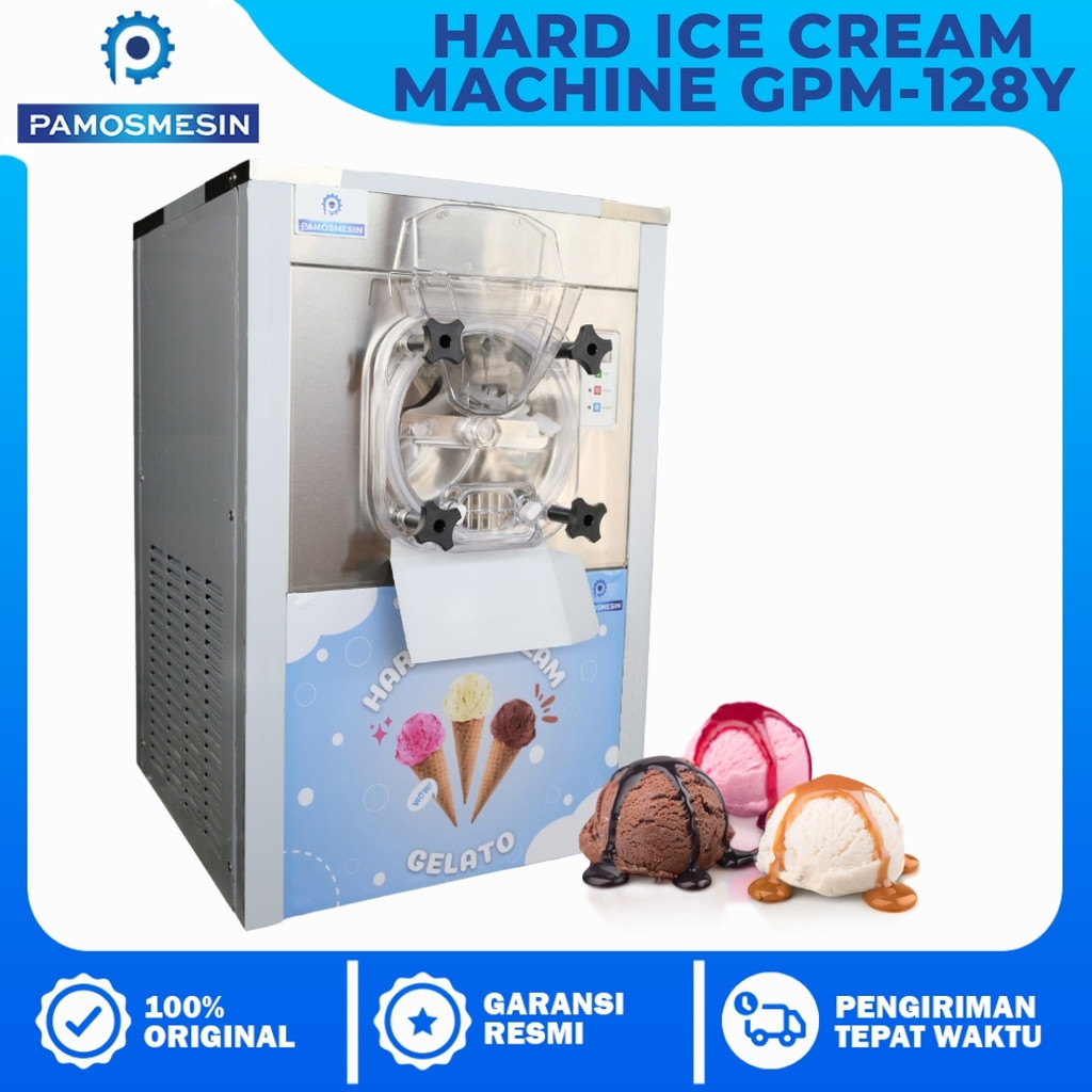 Pamosmesin Mesin Hard Ice Cream Gelato 128Y Mesin Pembuat Es Krim Gelato Campina Walls