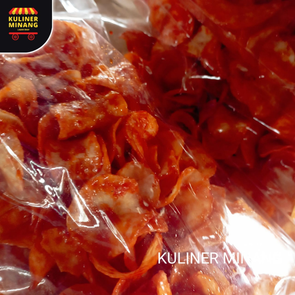 

Kuliner Minang Sanjai Balado bulat bundar Pedas Oleh-Oleh Asli Kampung Cemilan Makanan Payakumbuh Khas Padang Snack Jajanan Kabau Gurih Spicy Murah Renyah Resmi 100% Halal Original AX02