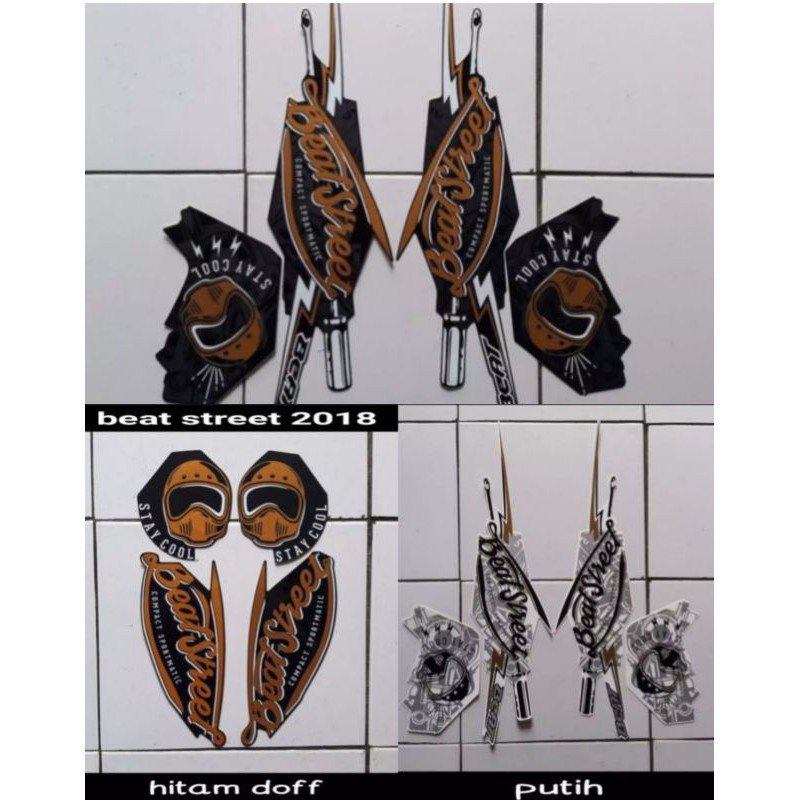 STICKER STRIPING LIS LES BODY MOTOR BEAT STREET 2018
