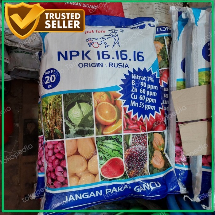 PUPUK MUTIARA NPK 16 16 16 PAK TANI 20 KG