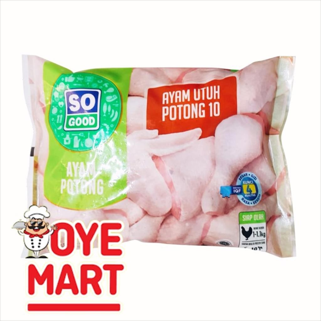 

SO GOOD AYAM UTUH POTONG 10/DAGING AYAM POTONG BEKU HARGA PROMO