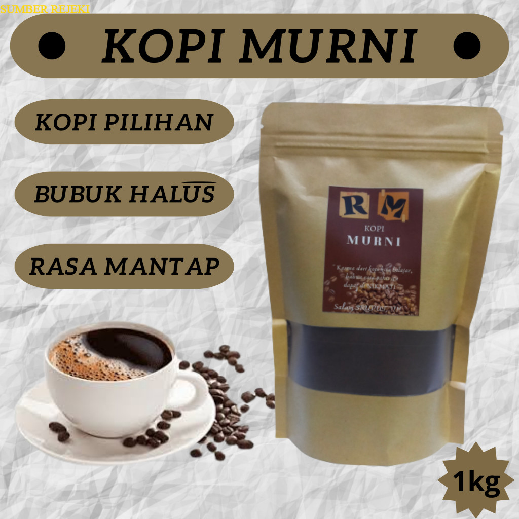 

Kopi Bubuk Murni Asli Mantab Isi 1 KG dari Biji Kopi Pilihan