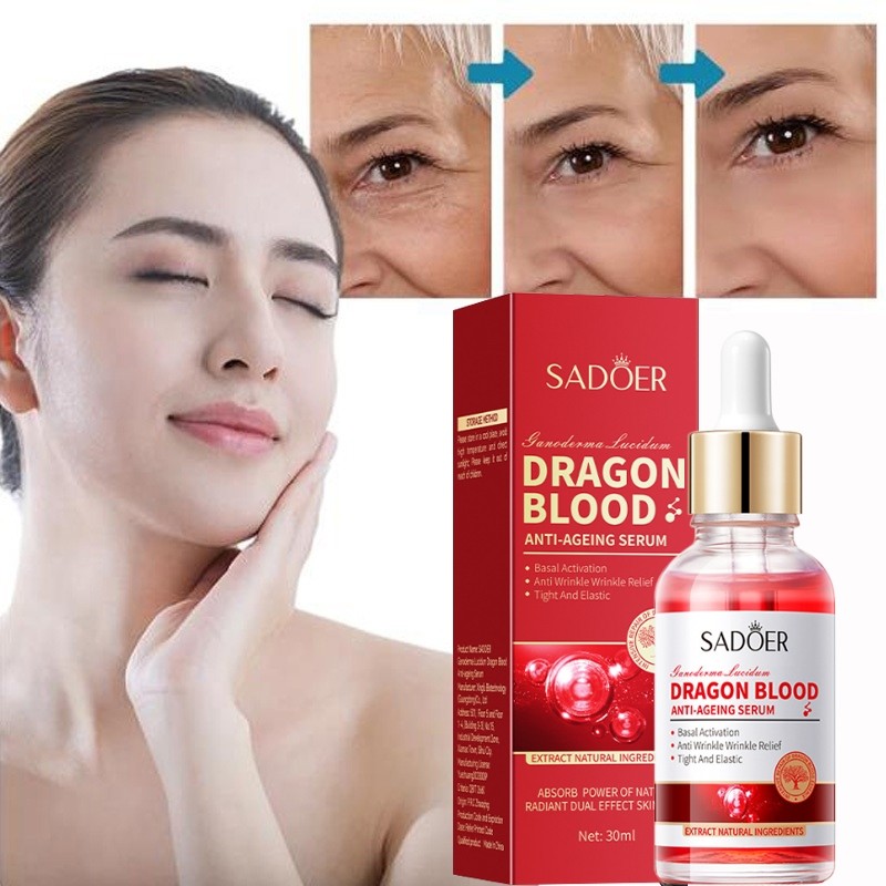 Serum anti penuaan serum anti aging Anti-wrinkle essence Serum Krim pemutih Dragon's Blood Serum 30m