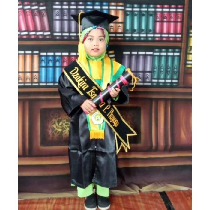 (1HARI JADI) SELEMPANG WISUDA ANAK-ANAK SD ATAU TK selempang wisuda custom nama selempang wisuda leh