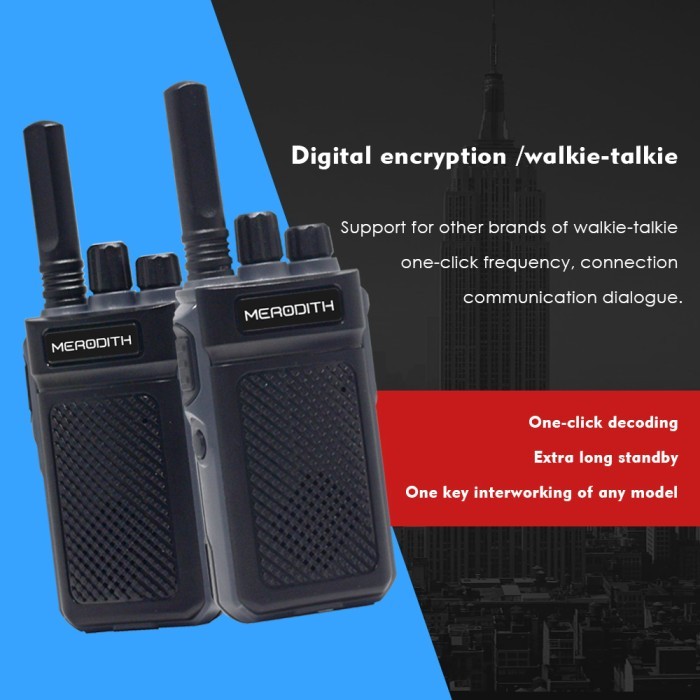 HT MERODITH 118 interkom jarak jauh nirkabel dua arah dual band 1PCS