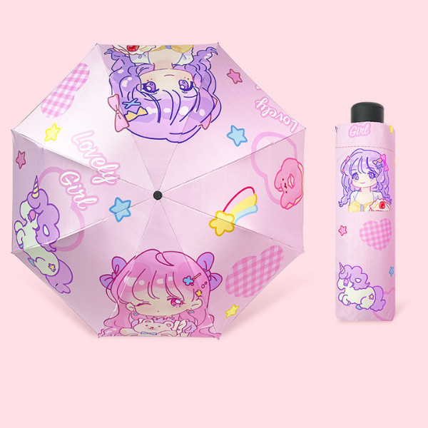 Ambar Payung Lipat Anti UV Anak Laki Laki Perempuan Motif Karakter ST0103 - ST0103B