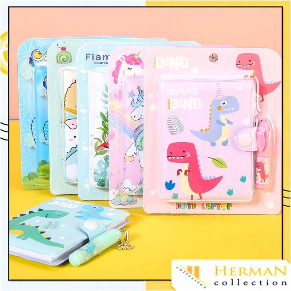 

HC Set Mini Note Book Notes Unicorn Free Pena Kartun Lucu Kreatif Untuk Anak Anak Buku Catatan Lucu Dengan Pulpen