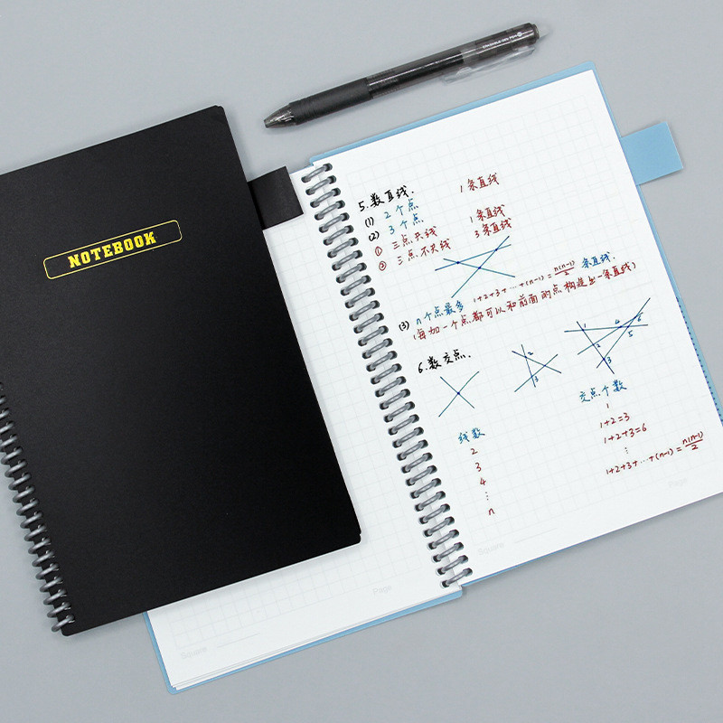 

A5 Reusable Whiteboard Notebook With Free Whiteboard Pen Erasing Cloth Weekly Planner Portable Notebooks