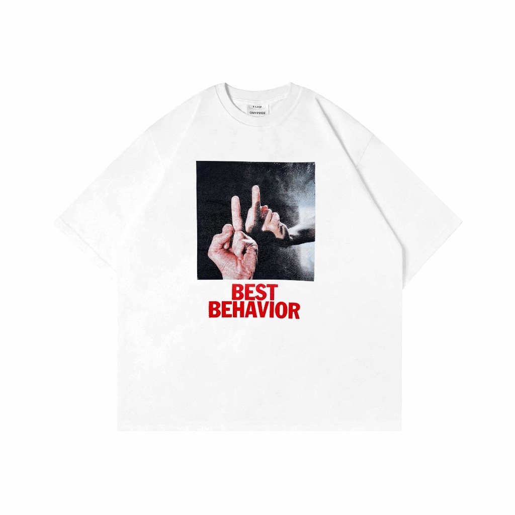 MYPRIDE "BEHAVIOUR" - WHITE - TSHIRT