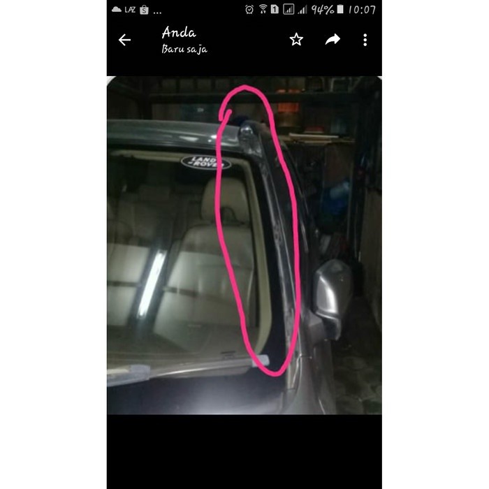 Tutup Tiang Kaca DEPAN Lis Moulding Garnish Honda CRV CR-V 2002-2005