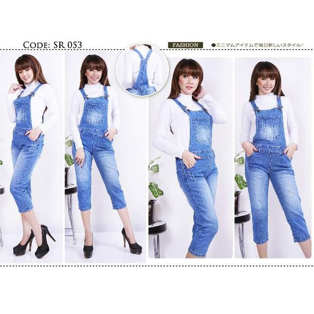 Celana kodok stretch / celana overal jeans panjang / celana kodok panjang /celana jeans kodok