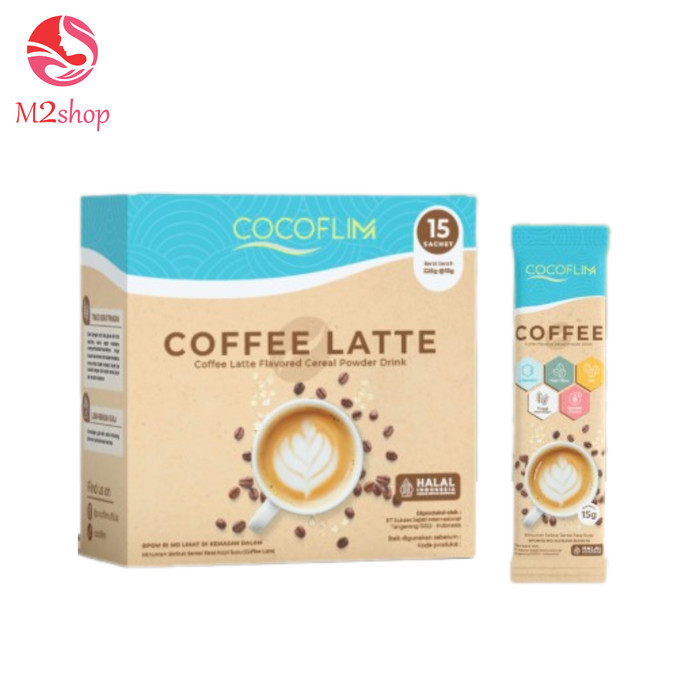 

Cocoflim Coffee Latte 1 Box Isi 15 Sachet | Minuman Rasa Kopi | Makin sering NGOPI, Makin cepat SLIM