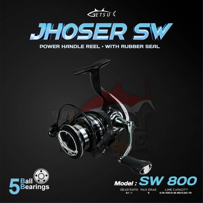 Reel Pancing Power Handle Terlaris Getsu Jhoser LT SW 800/1000/2000/3000 - 800