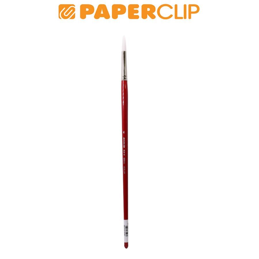 

KUAS LUKIS ARTEMEDIA RED ROUND WHITE TAKLON 950R-6