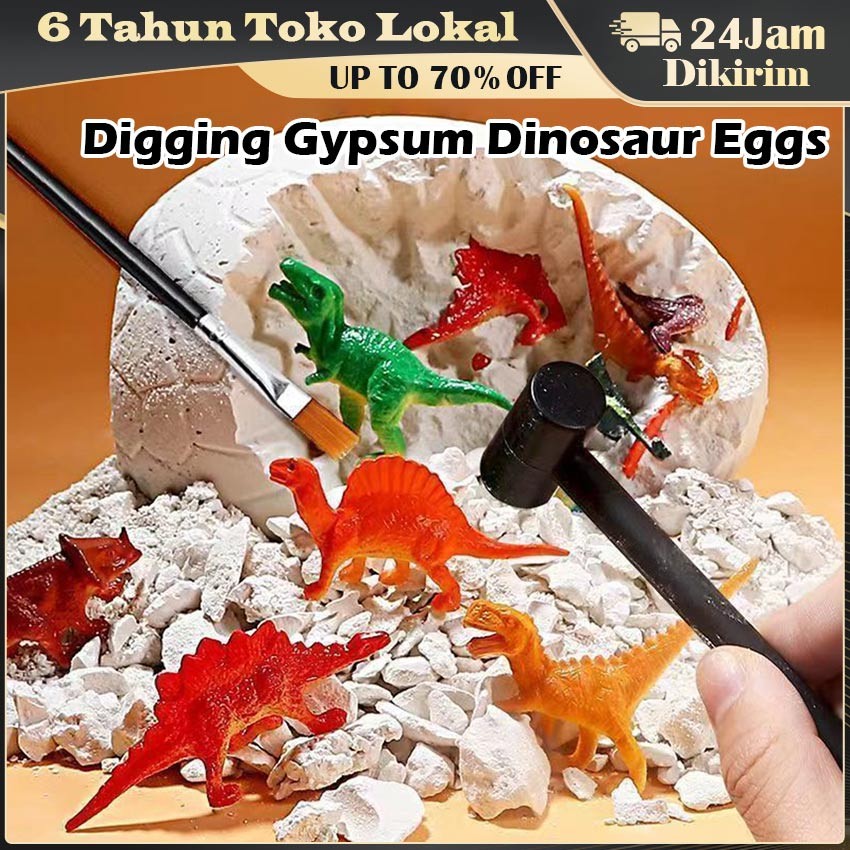 Mainan Eksplorasi Arkeologi / Menggali Telur Dinosaurus / Arkeologi Telur Dinosaurus / Mainan Anak D