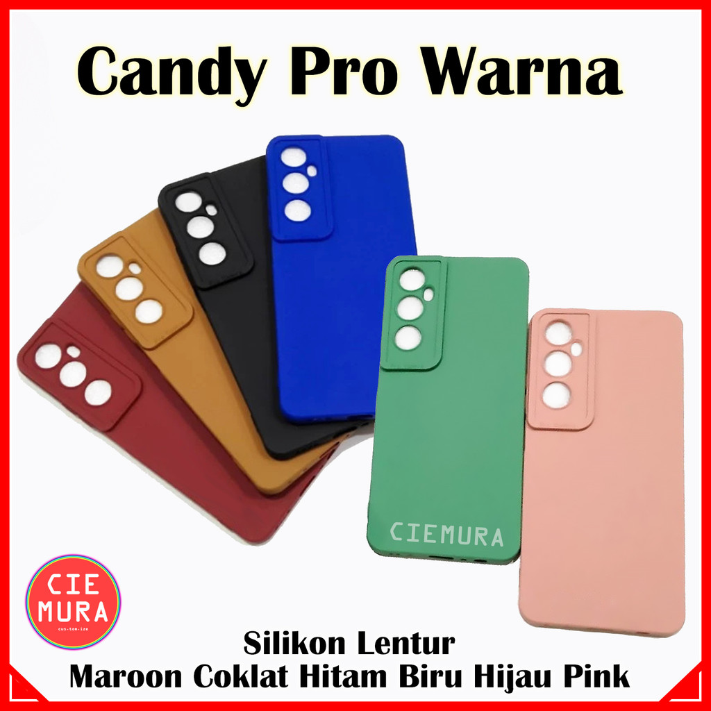 CIE Candy Pro Warna Vivo Y20s Y20 Y17s Y18 Y16 Y15 Y15s Y17 Y19 Y20i Y15A Y12s Silikon Lentur Softca