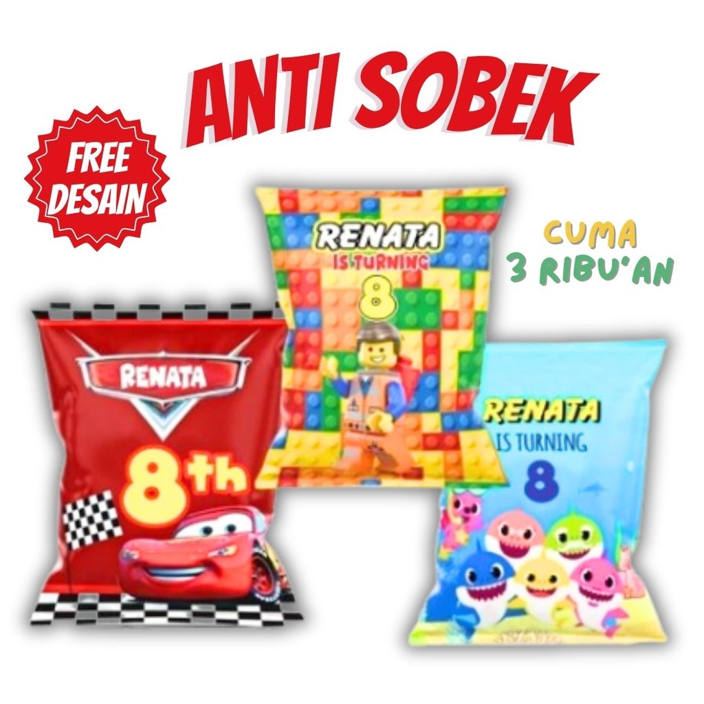 

(20x30cm) Pouch snack jumbo ultah ulang tahun Premium idul fitri natal milad