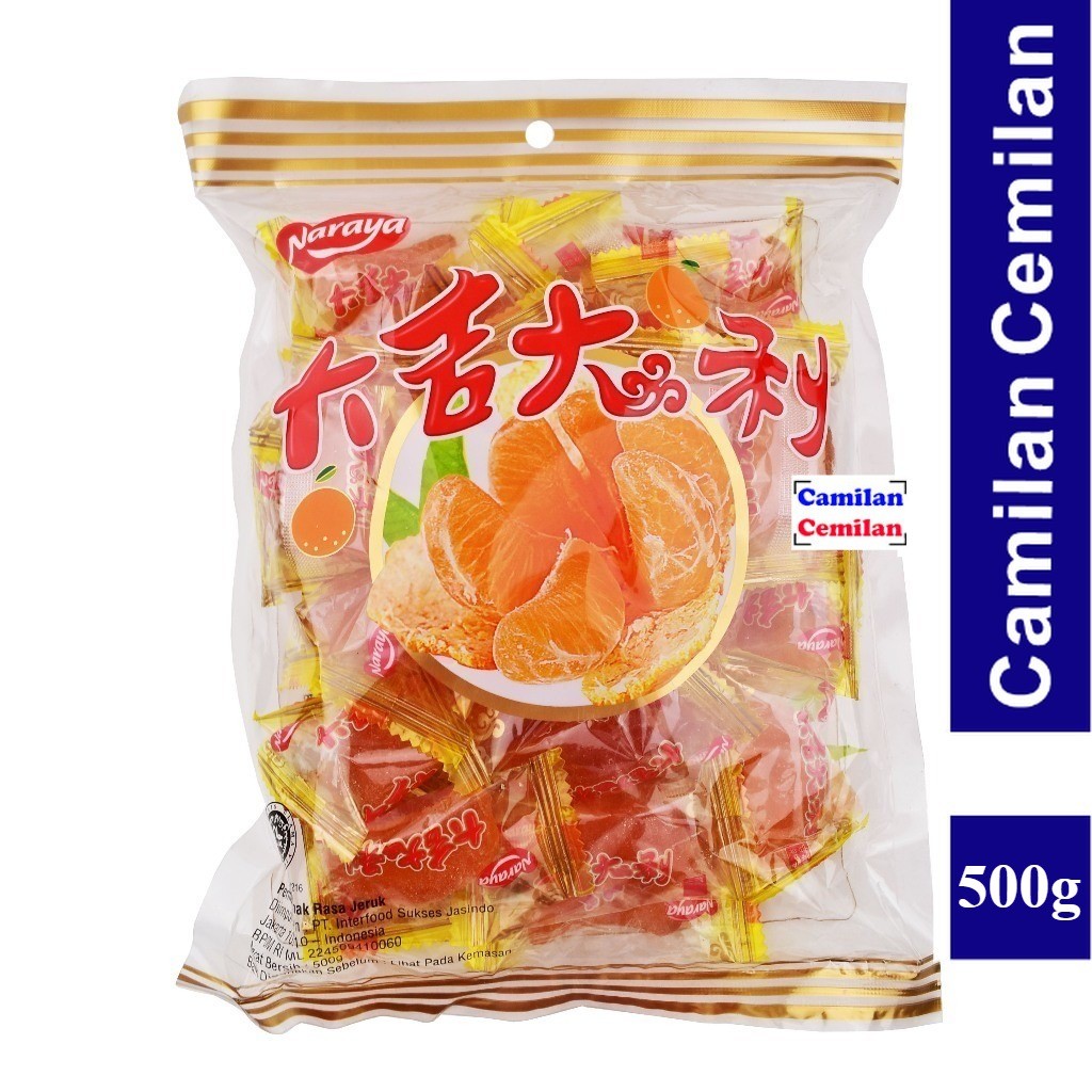 

Naraya Permen Jelly Jeruk Permen Lunak 500 gr
