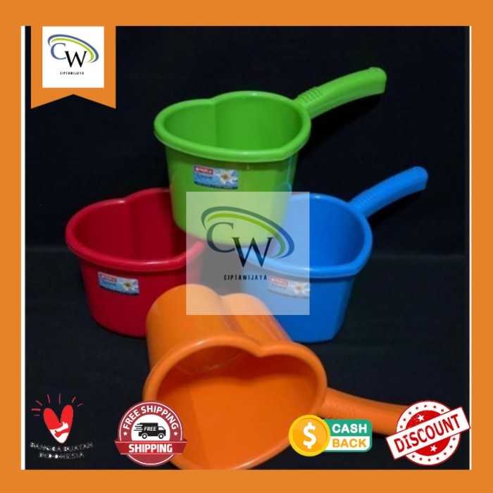 Gayung Mandi Lion Star Bentuk Hati/ Gayung Mandi Lion star