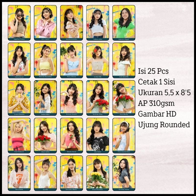 PC JKT48 25 pcs, Photocard JKT48 25 pcs,Teater Sementara, Love Letter, Kartini, Summer Festival
