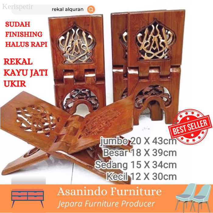 

Rekal Alquran Kayu Jati Tempat Alas Baca Alquran - 15cm 20cm - 15cm, tidak warna murah laris