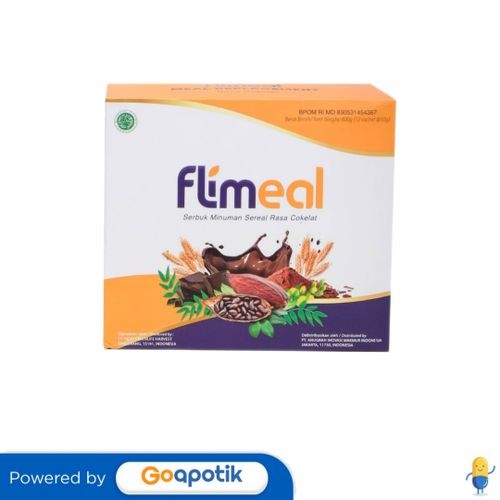 

Flimeal Minuman Sereal Rasa Coklat 50 Gram Box 12 Sachet (600 Gram)