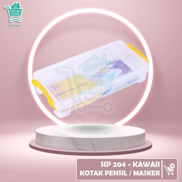 

BUNTON Shinpo SIP 204 Kawaii Kotak Masker Pensil Alat Tulis P3K Serbaguna Sealware Rapat Kedap Anti Udara Angin Plastik Berkualitas Murah Tahan Lama Anti Pecah Kontainer Toples Penyimpanan Dapur Rumah Wadah Tempat Botol Keranjang Peralatan Makan Masak