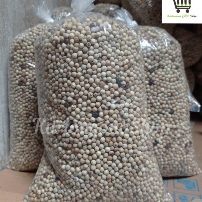 

cocoonrebirth Lada Putih Merica Bulat Utuh Kemasan 1kg