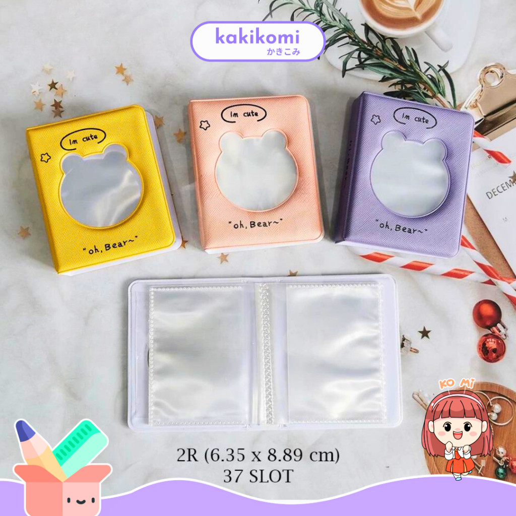 Photo Album Card Polaroid Album Foto Mini 3 inch album foto polaroid Aesthetic Lucu 40 Slot Kolbuk K