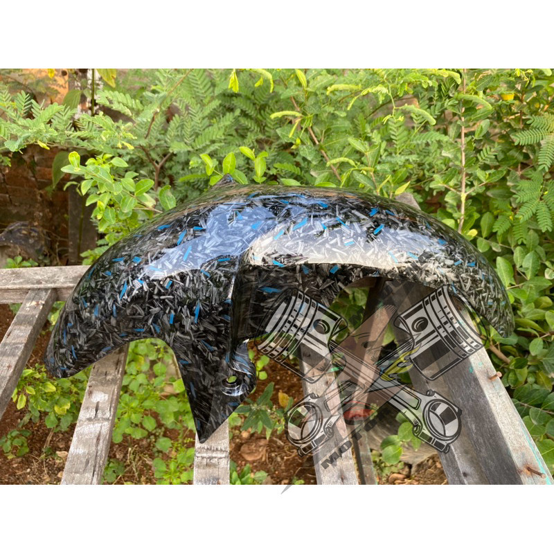 spakbor vixion full carbon forged biru karbon Wtp