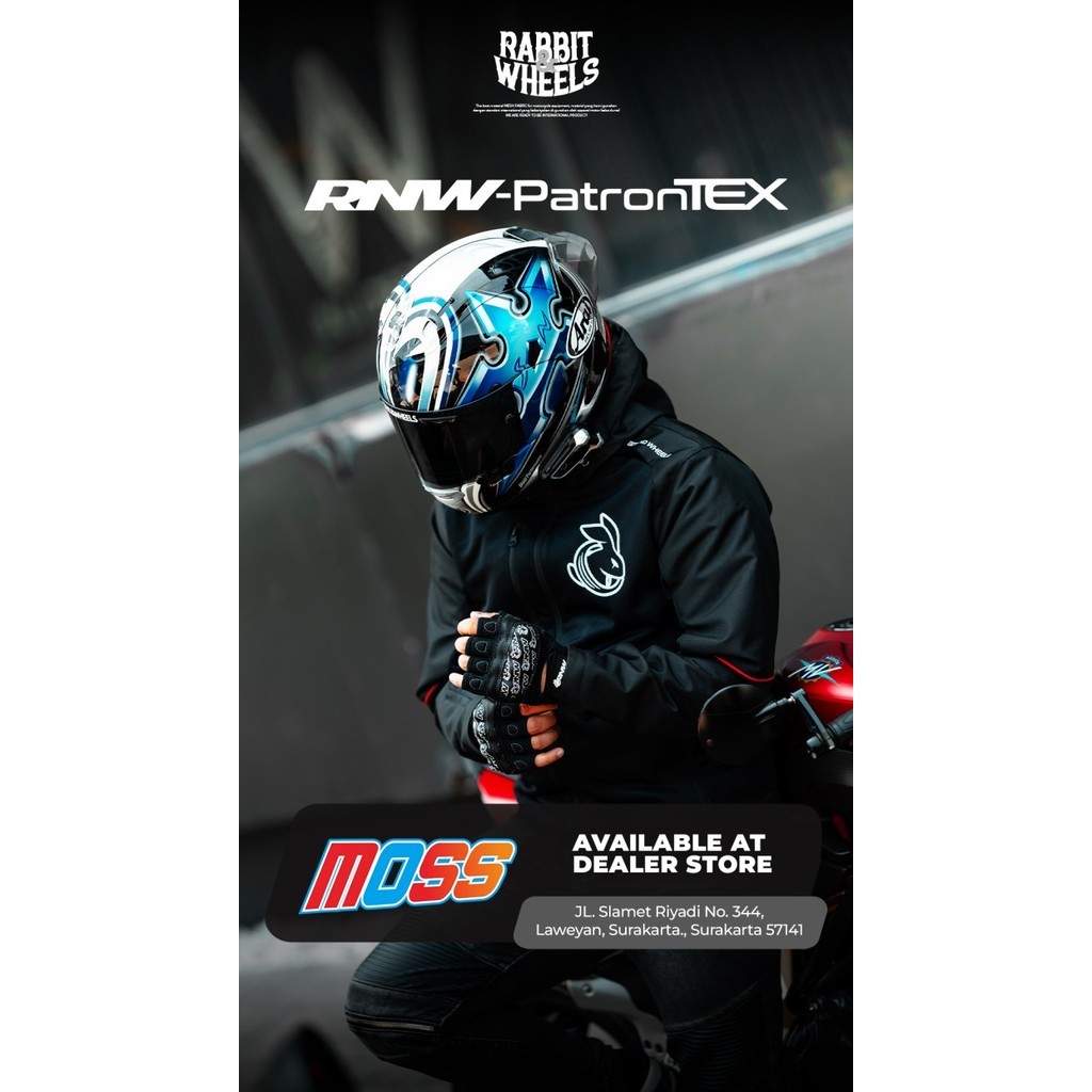 JAKET RABBIT AND WHEELS PATRON TEX | JAKET RIDDING | TOURING JACKET | ORIGINAL