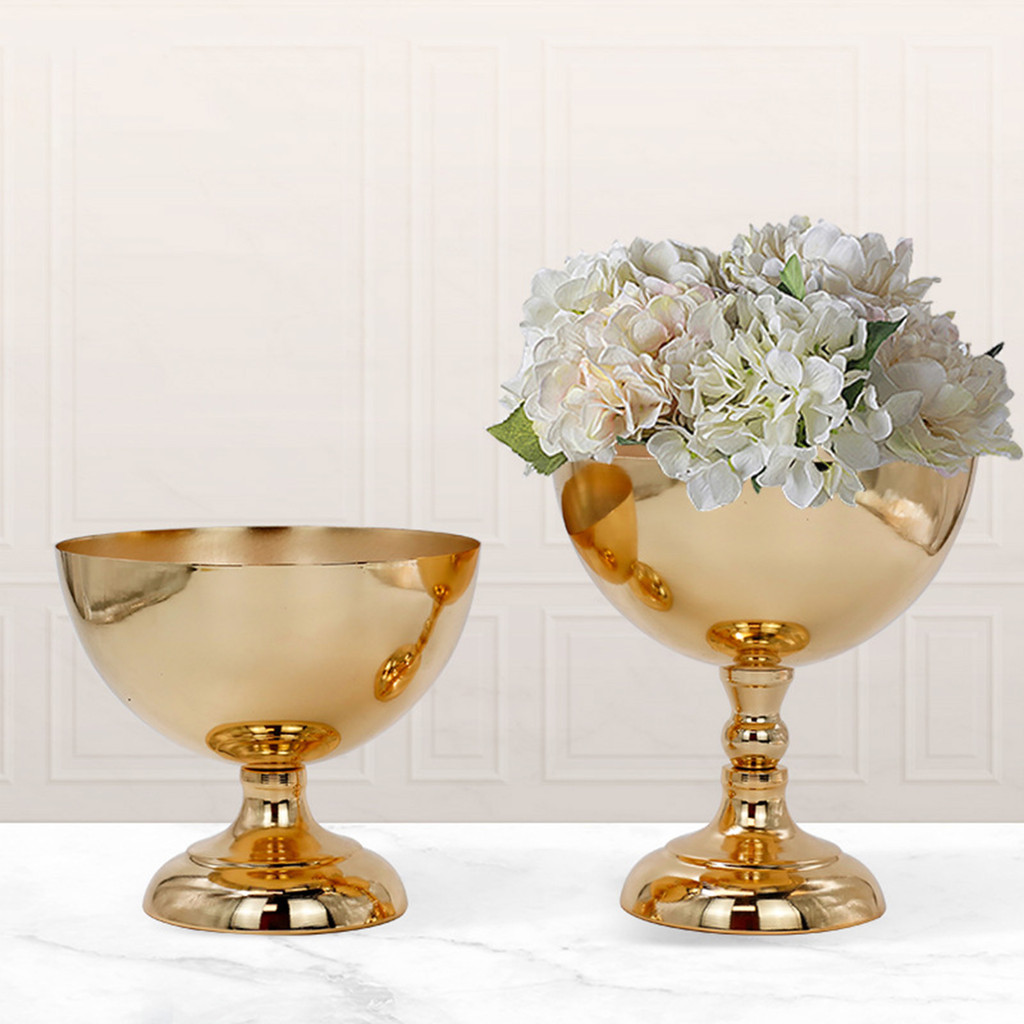 

European Style Vase Metal Vase Vintage Advanced Ceramic Flower Vase for Wedding Centerpiece Decor Hotel Banquet Table Decoration