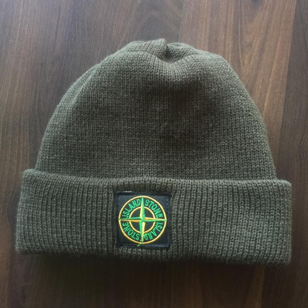 Jhi Kupluk Pria Stone Island Beanie Hat Kupluk Pria Keren Bannie Hat Kupluk Topi Cupluk Dewasa Hadir