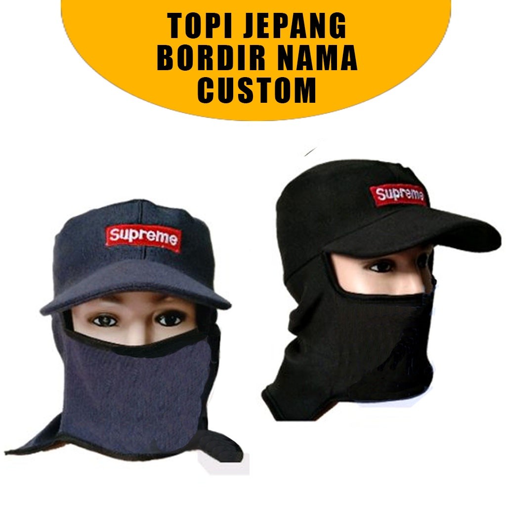 TOPI JEPANG BORDIR NAMA TOPI JEPANG CUSTOM LOGO BEBAS