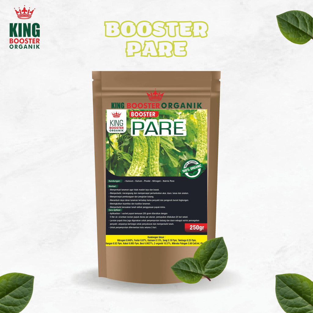 Pupuk Booster Organik pare untuk Memacu buah dan pertumbuhan isi 250 gram Termurah