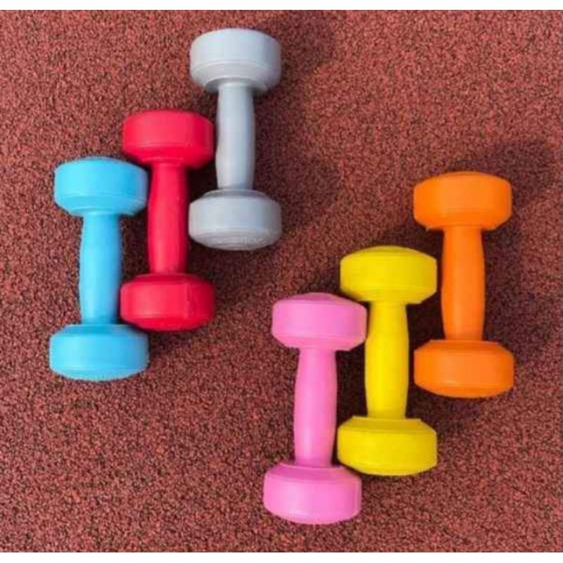 Barbel Dumbbell 1 KG Murah/ barbel pvc 1kg/ barbel plastik 1kg/ barbel senam 1kg/ dummbel senam 1kg