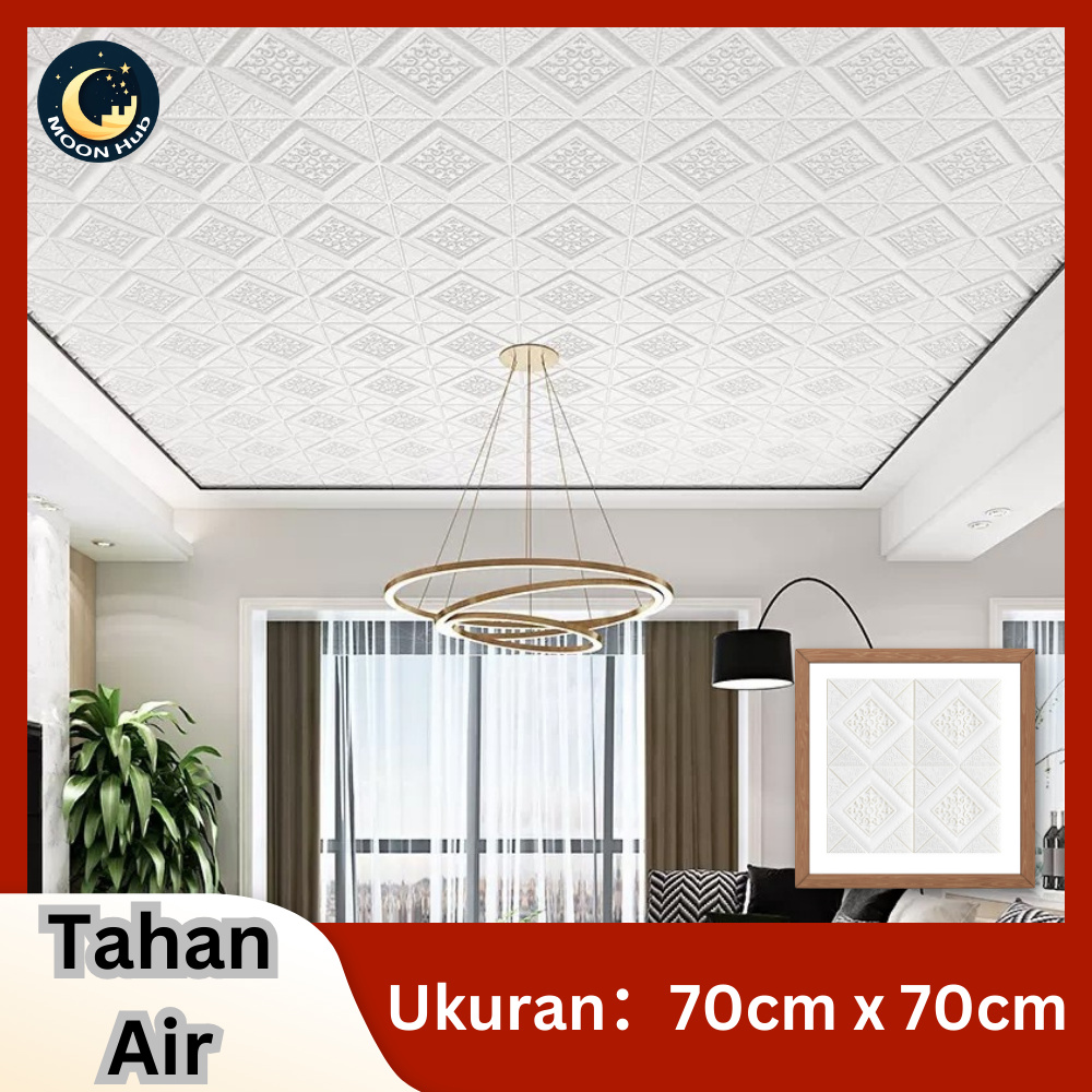 Wallpaper 3D Foam 70x70cm / Wallpaper Dinding 3D Motif Foam Batiky / Foam Sticker Dinding