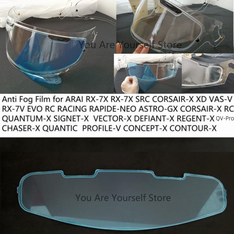 Anti Fog Film Sticker for ARAI RX-7X RX7X SRC CORSAIR-X /RC RX-7V EVO RC RACING RAPIDE-NEO XD VAS-V 