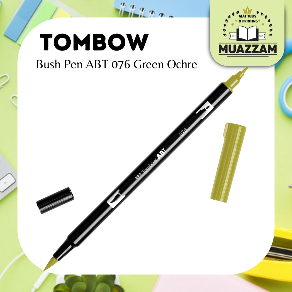 

Tombow ABT Dual Brush Pen 076 Green Ochre