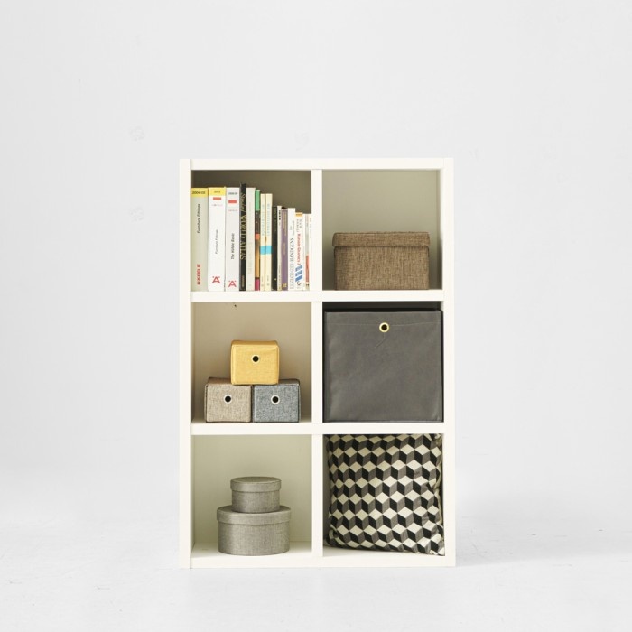 

GUFU Edwin Bookcase 2x3 | Rak Buku Minimalis Serbaguna 3 Susun - Coffee Brown