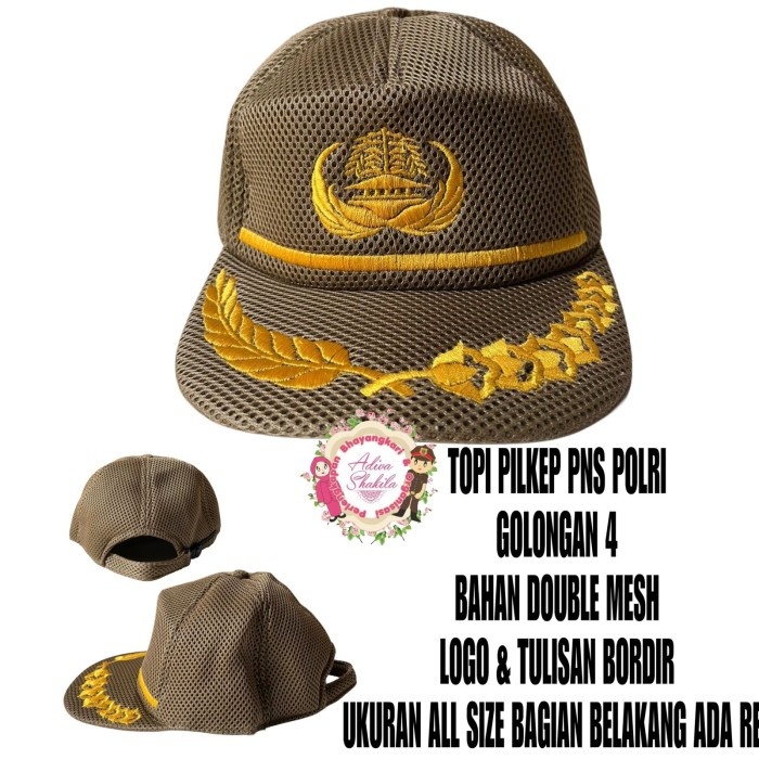 Mark TOPI PILKEP PNS POLRI GOLONGAN 4