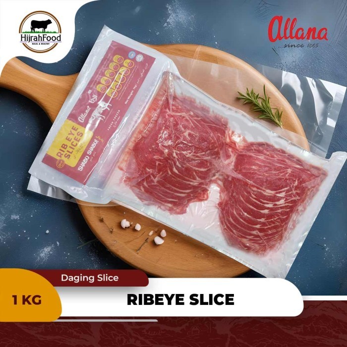

Allana Rib Eye Slice Premium 1 kg Daging Slice Ribeye Shabu Sukiyaki