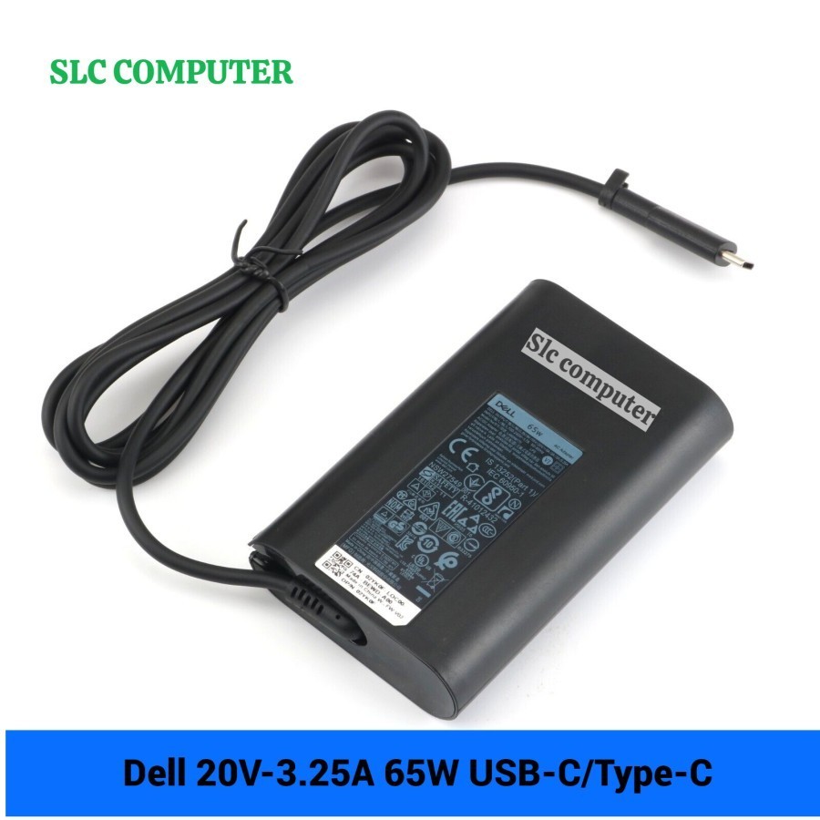 Dell USB-C Type-C 65W XPS 13 7390 7389 Adapter Charger part laptop