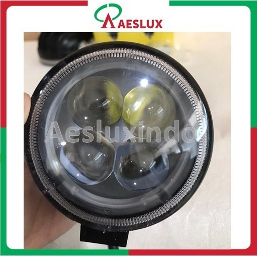Lampu Sorot Biochi LED Mobil 4mata 4D Bulat