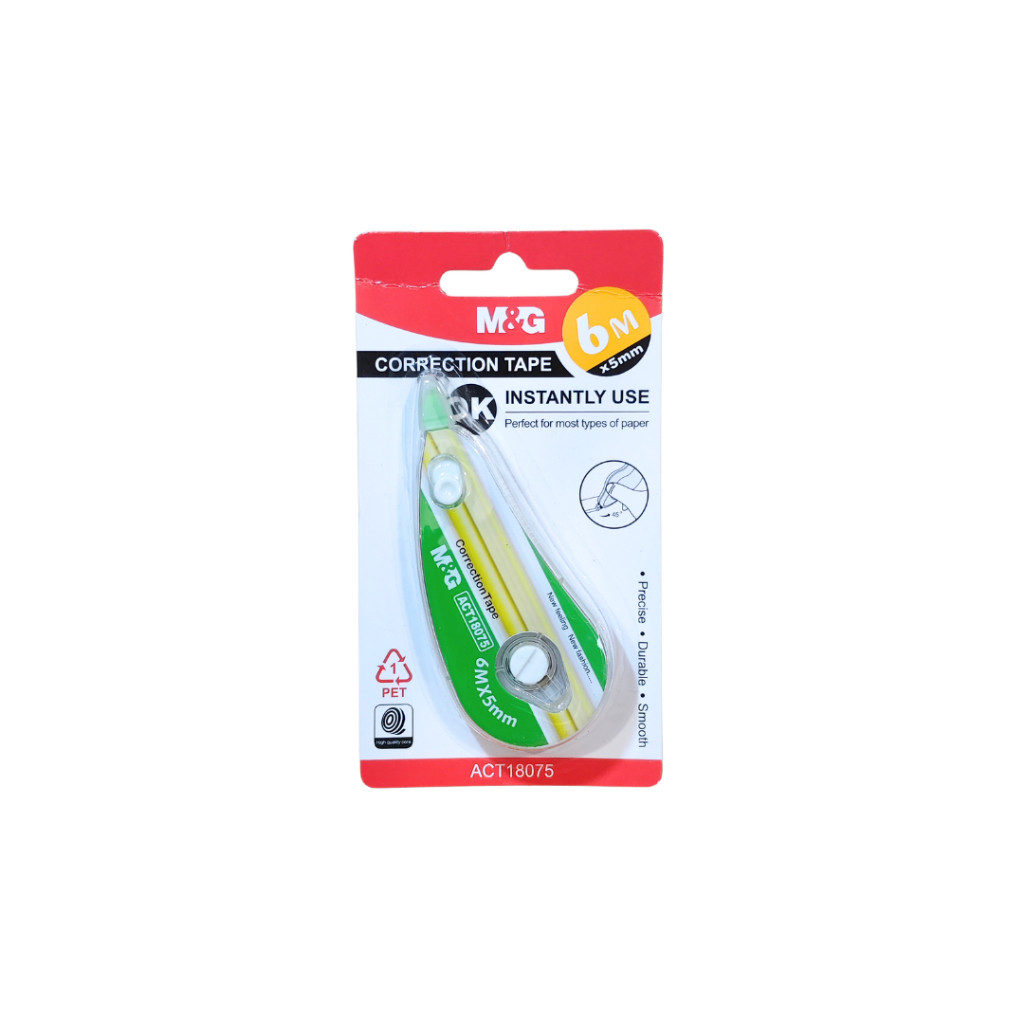 

Correction Tape M&G Ok 6m x 5mm Tip Ex Kertas #ACT18075